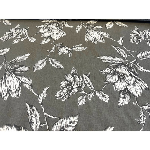 3 yds Magnolia Home Stan Cathell ANTEBELLUM 54" Decorator Fabric | Gray Floral - Picture 10 of 16
